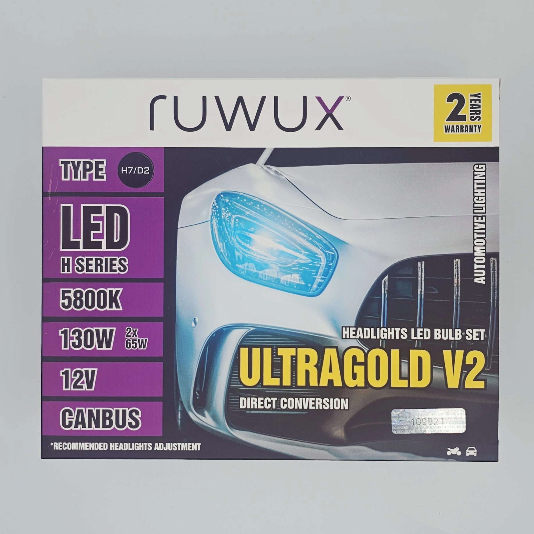 ruwux ultragold v2 h7/d2