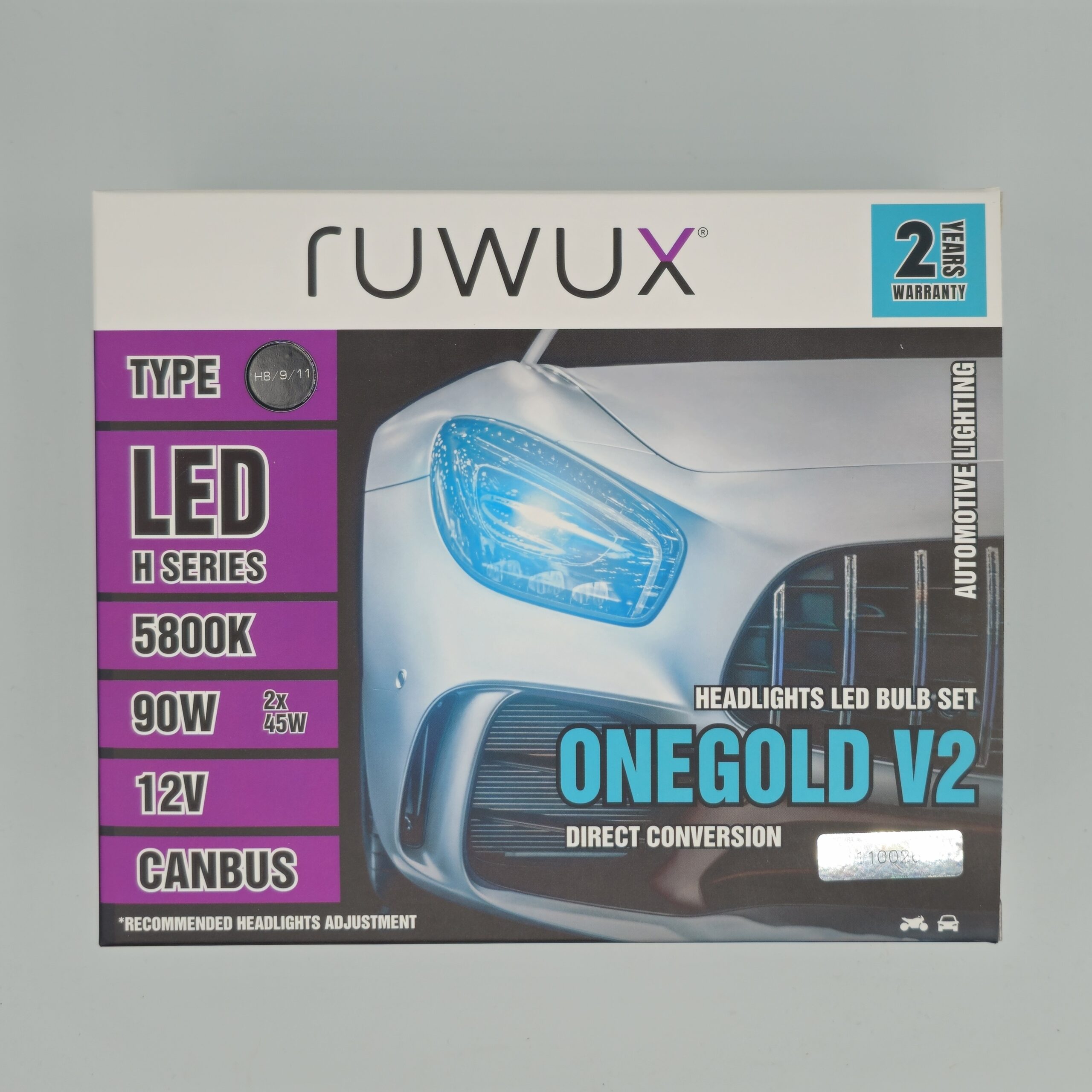 LED Системи RUWUX ONEGOLD V2 H8/9/11 Ruwux LED Системи RUWUX ONEGOLD V2 H8/9/11 Ruwux